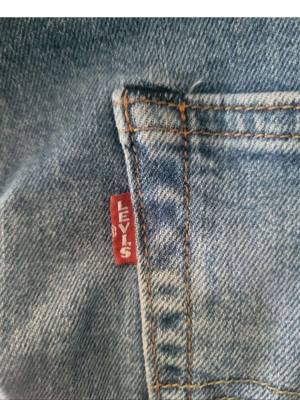 Levis Premium Denim 502 Tapered Jeans Medium Wash 31x32 Big E Low Rise Mens New